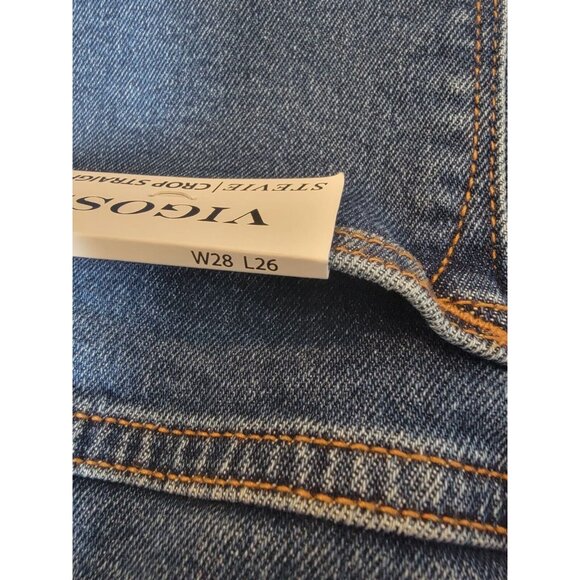 ❤️❤️❤️VIGOSS Women Jeans Size 28 High-Rise Paperbag Waist Tapered Mom Pant Blue - Picture 4 of 6